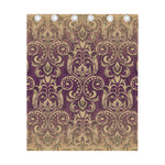 Vintage Western Damask Floral Print Curtain