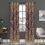 Vintage Western Damask Floral Print Curtain