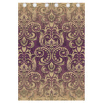 Vintage Western Damask Floral Print Curtain