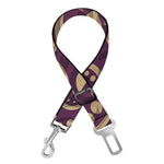 Vintage Western Damask Floral Print Dog Seat Belt