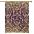 Vintage Western Damask Floral Print House Flag
