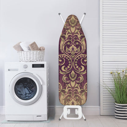 Vintage Western Damask Floral Print Ironing Board Cover