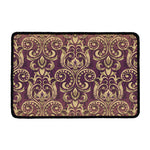 Vintage Western Damask Floral Print Kitchen Mat