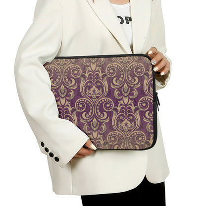 Vintage Western Damask Floral Print Laptop Sleeve