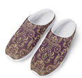 Vintage Western Damask Floral Print Mesh Casual Shoes