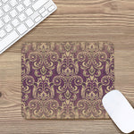 Vintage Western Damask Floral Print Mouse Pad