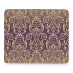 Vintage Western Damask Floral Print Mouse Pad