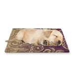 Vintage Western Damask Floral Print Pet Cooling Mat Cover