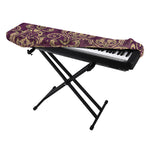 Vintage Western Damask Floral Print Piano Keyboard Cover