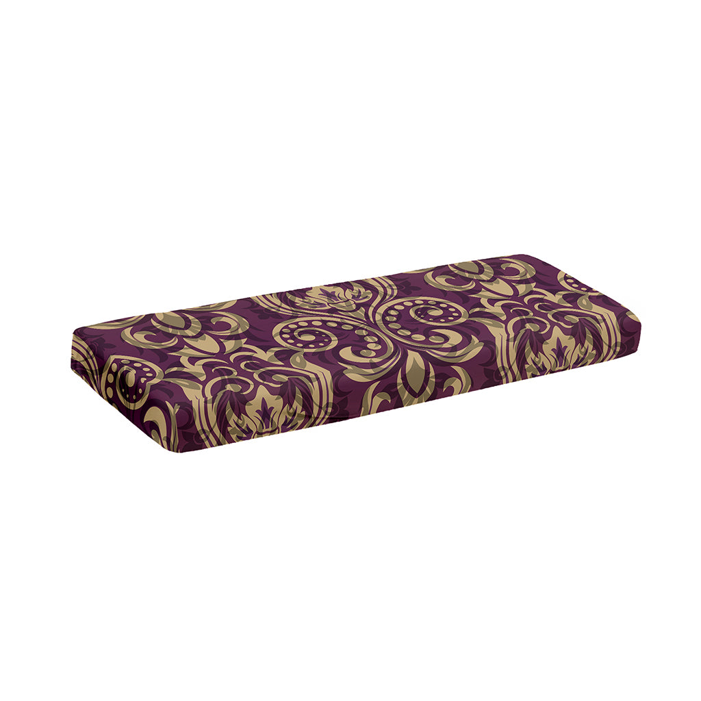Vintage Western Damask Floral Print Piano Keyboard Cover