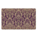 Vintage Western Damask Floral Print Polyester Doormat