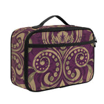 Vintage Western Damask Floral Print Portable Lunch Bag
