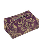 Vintage Western Damask Floral Print Rectangle Tissue Box Cover