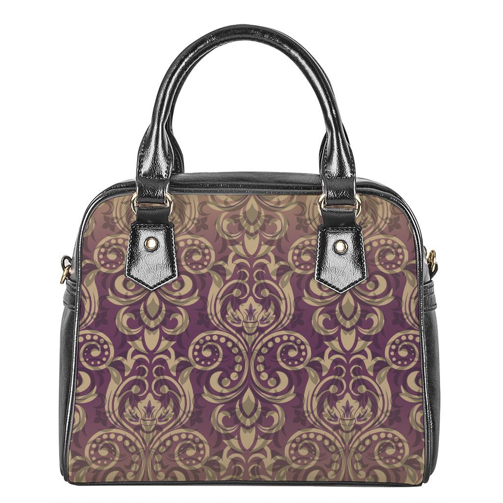 Vintage Western Damask Floral Print Shoulder Handbag