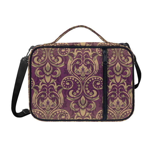 Vintage Western Damask Floral Print Shoulder Strap Bible Bag