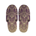 Vintage Western Damask Floral Print Slippers