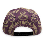 Vintage Western Damask Floral Print Snapback Cap