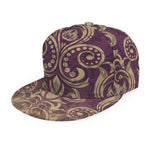 Vintage Western Damask Floral Print Snapback Cap