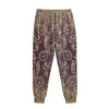 Vintage Western Damask Floral Print Sweatpants