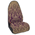Vintage Western Damask Floral Print Waterproof Car Seat Cover