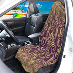 Vintage Western Damask Floral Print Waterproof Car Seat Cover
