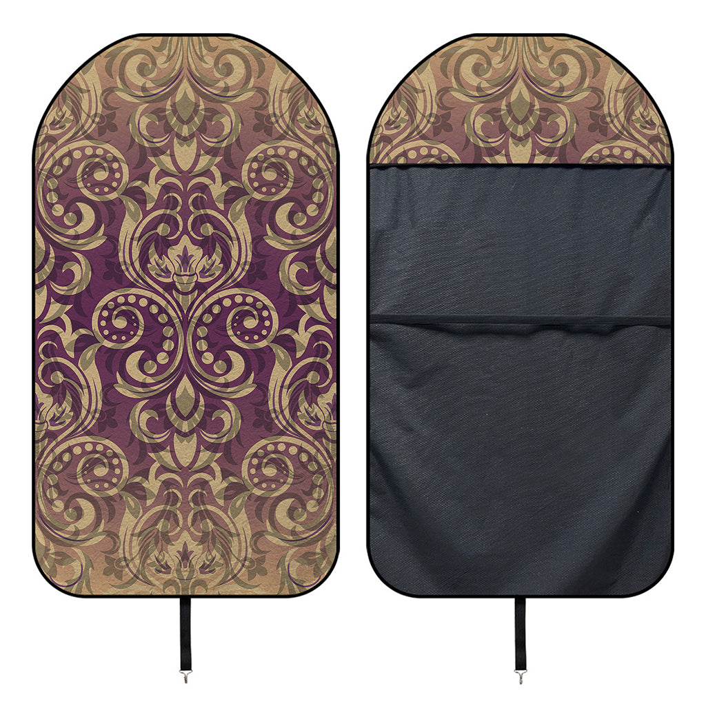 Vintage Western Damask Floral Print Waterproof Car Seat Cover
