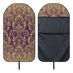 Vintage Western Damask Floral Print Waterproof Car Seat Cover