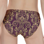 Vintage Western Damask Floral Print Women's Panties