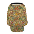Vintage Wicca Tarot Card Print Baby Seat Cover