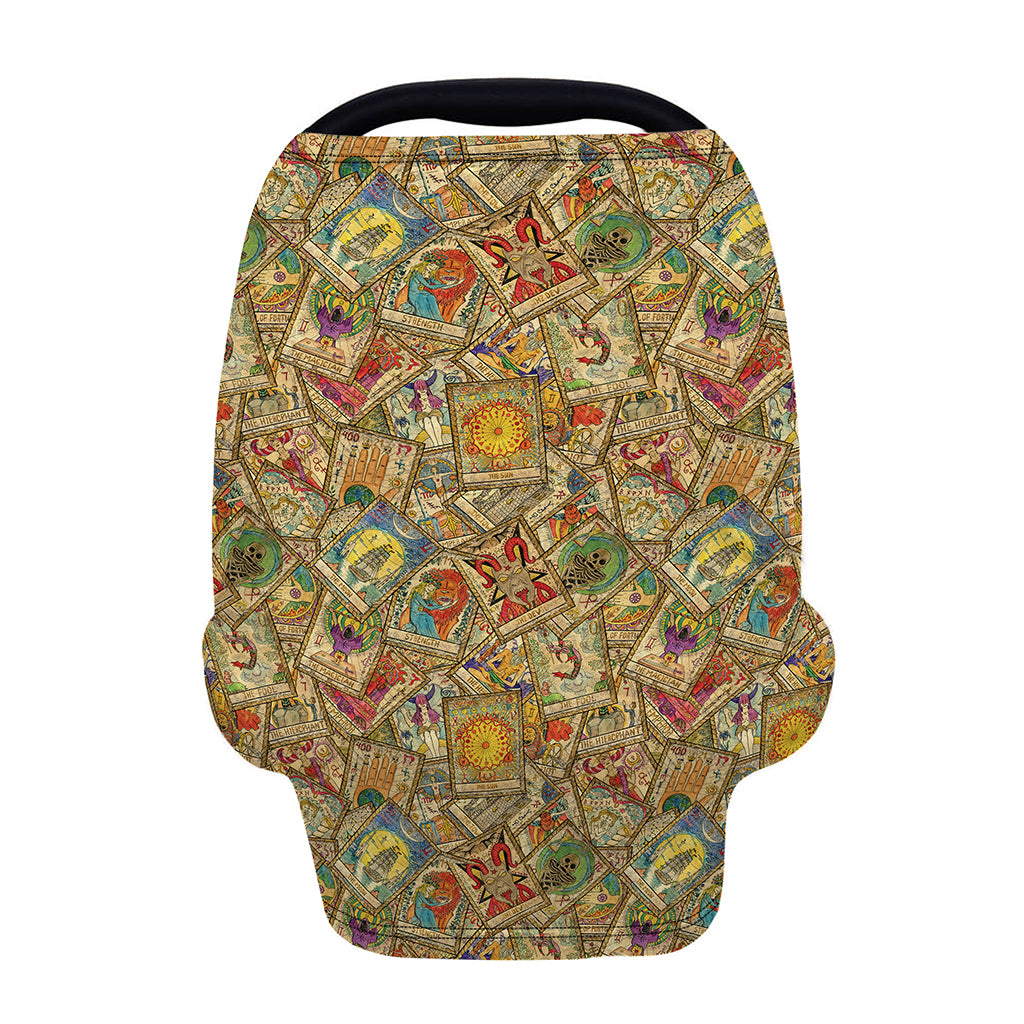 Vintage Wicca Tarot Card Print Baby Seat Cover