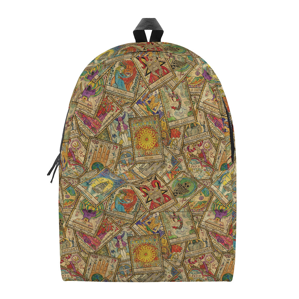 Vintage Wicca Tarot Card Print Backpack