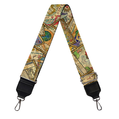 Vintage Wicca Tarot Card Print Bag Strap