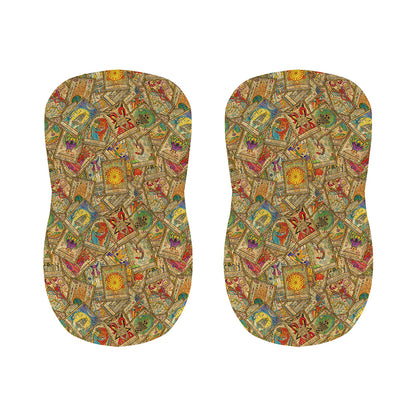 Vintage Wicca Tarot Card Print Bar Stool Covers