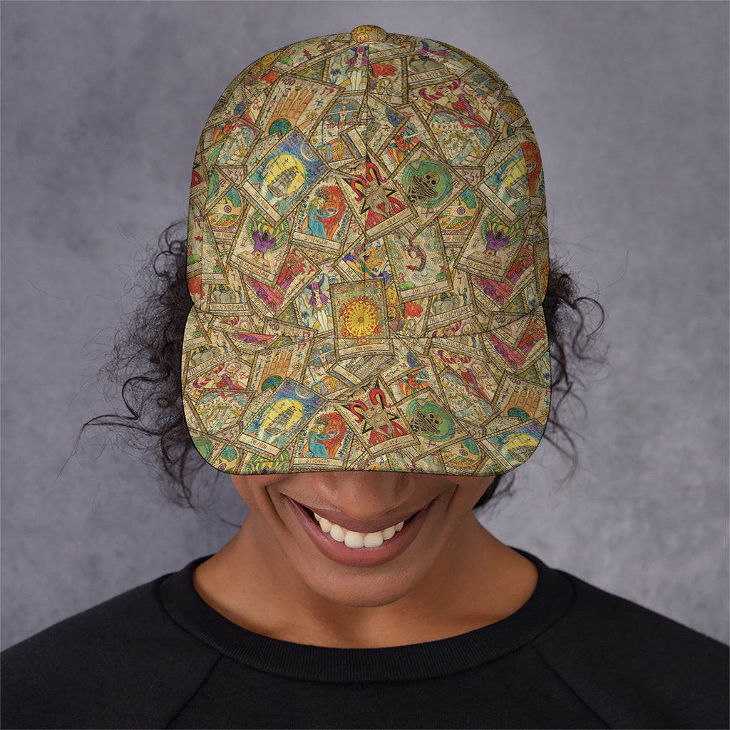 Vintage Wicca Tarot Card Print Baseball Cap