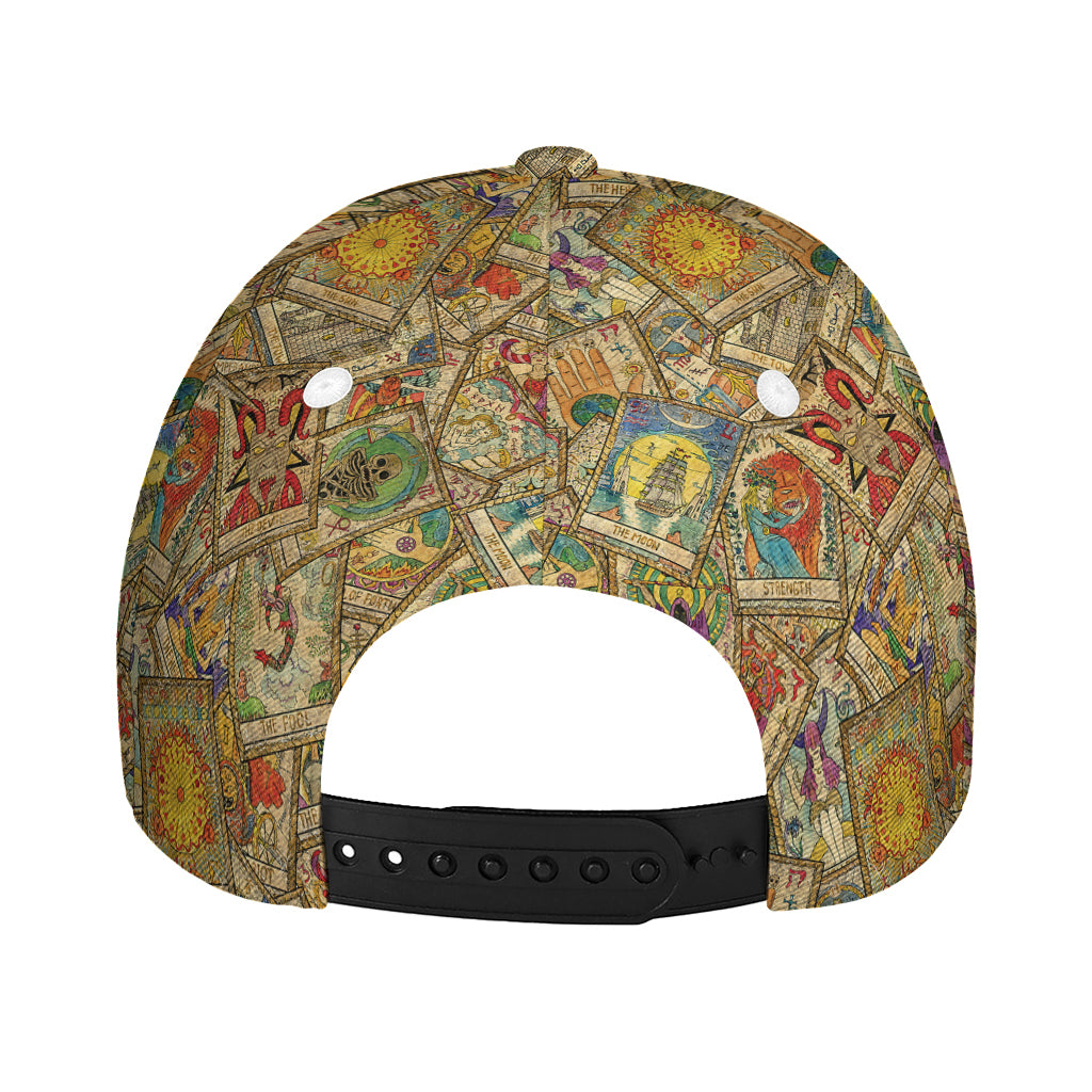 Vintage Wicca Tarot Card Print Baseball Cap