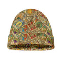 Vintage Wicca Tarot Card Print Beanie