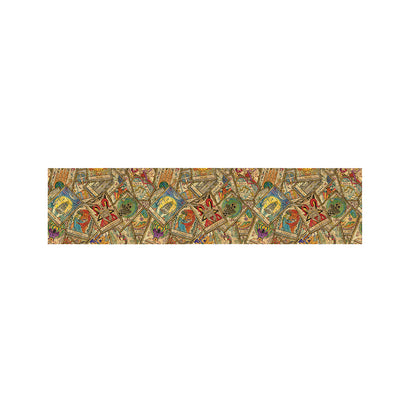 Vintage Wicca Tarot Card Print Bed Runner
