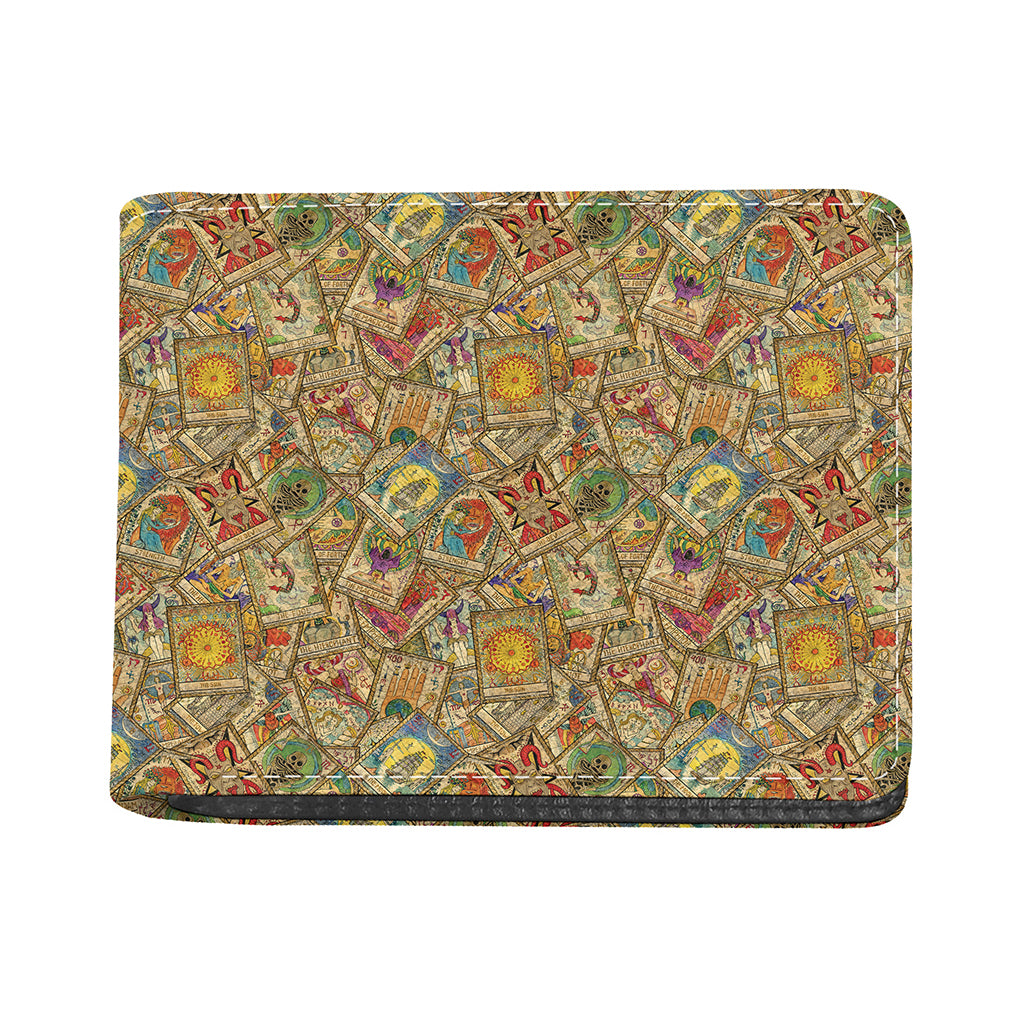 Vintage Wicca Tarot Card Print Bifold Wallet