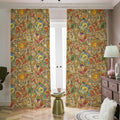 Vintage Wicca Tarot Card Print Dimout Pencil Pleat Curtains
