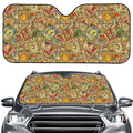 Vintage Wicca Tarot Card Print Car Windshield Sun Shade