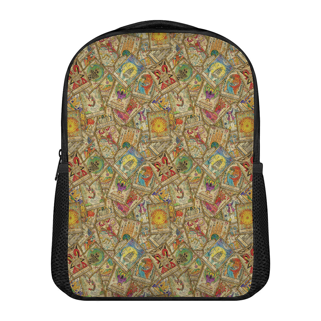 Vintage Wicca Tarot Card Print Casual Backpack