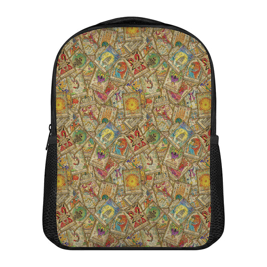Vintage Wicca Tarot Card Print Casual Backpack
