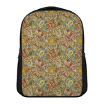 Vintage Wicca Tarot Card Print Casual Backpack
