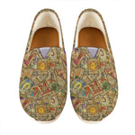 Vintage Wicca Tarot Card Print Casual Shoes