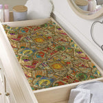 Vintage Wicca Tarot Card Print Changing Pad Cover