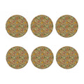 Vintage Wicca Tarot Card Print Coaster Set