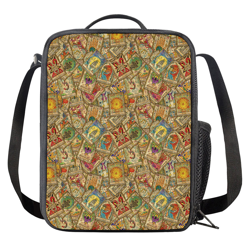 Vintage Wicca Tarot Card Print Crossbody Lunch Bag