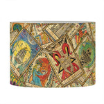 Vintage Wicca Tarot Card Print Drum Lamp Shade
