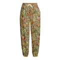 Vintage Wicca Tarot Card Print Fleece Lined Knit Pants