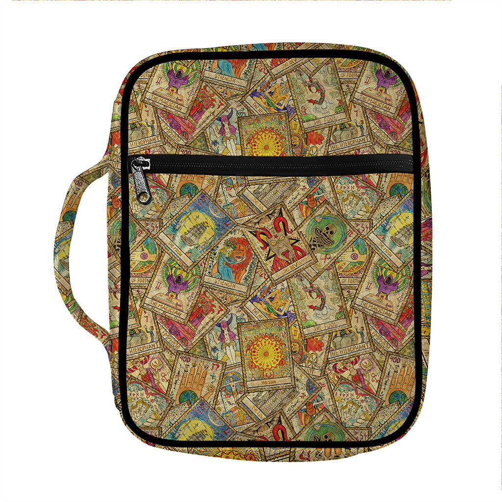 Vintage Wicca Tarot Card Print Front Pocket Bible Bag